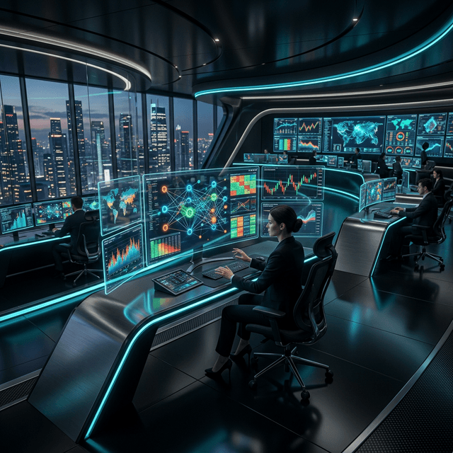 Futuristic Trading Dashboard